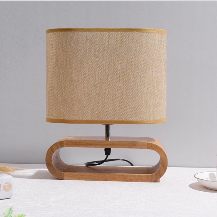 Đèn ngủ gỗ MONSKY SHADY hiện đại phong cách decor nhẹ nhàng, tinh tế - Tặng kèm bóng LED chuyên dụng