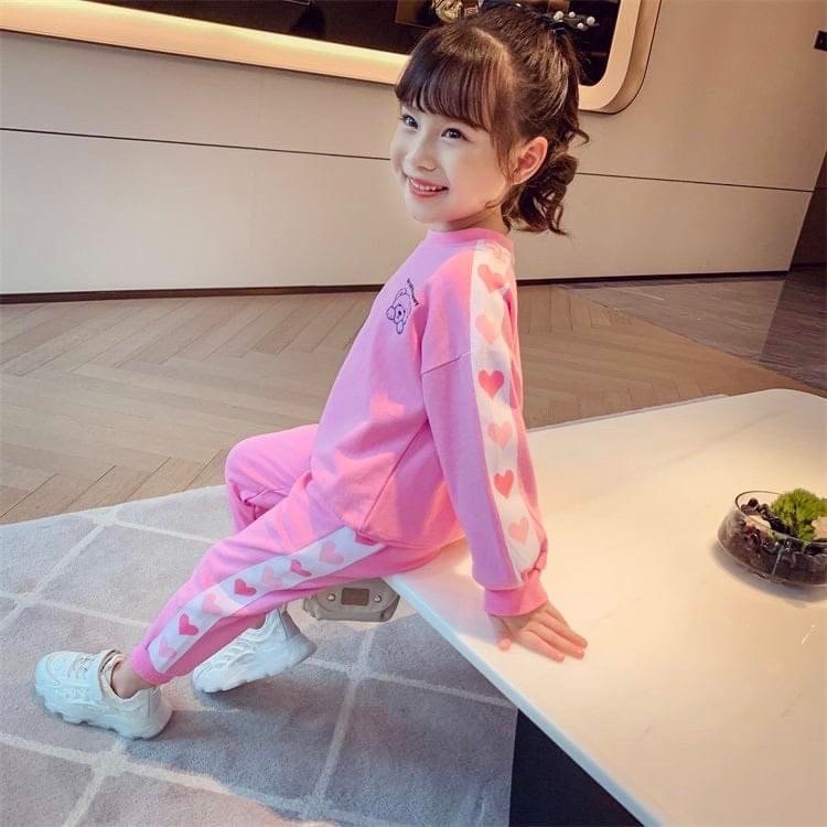 Lyvyshop - (Hàng đẹp) Bộ dài tay siêu dễ thương cho bé gái 08-28kg