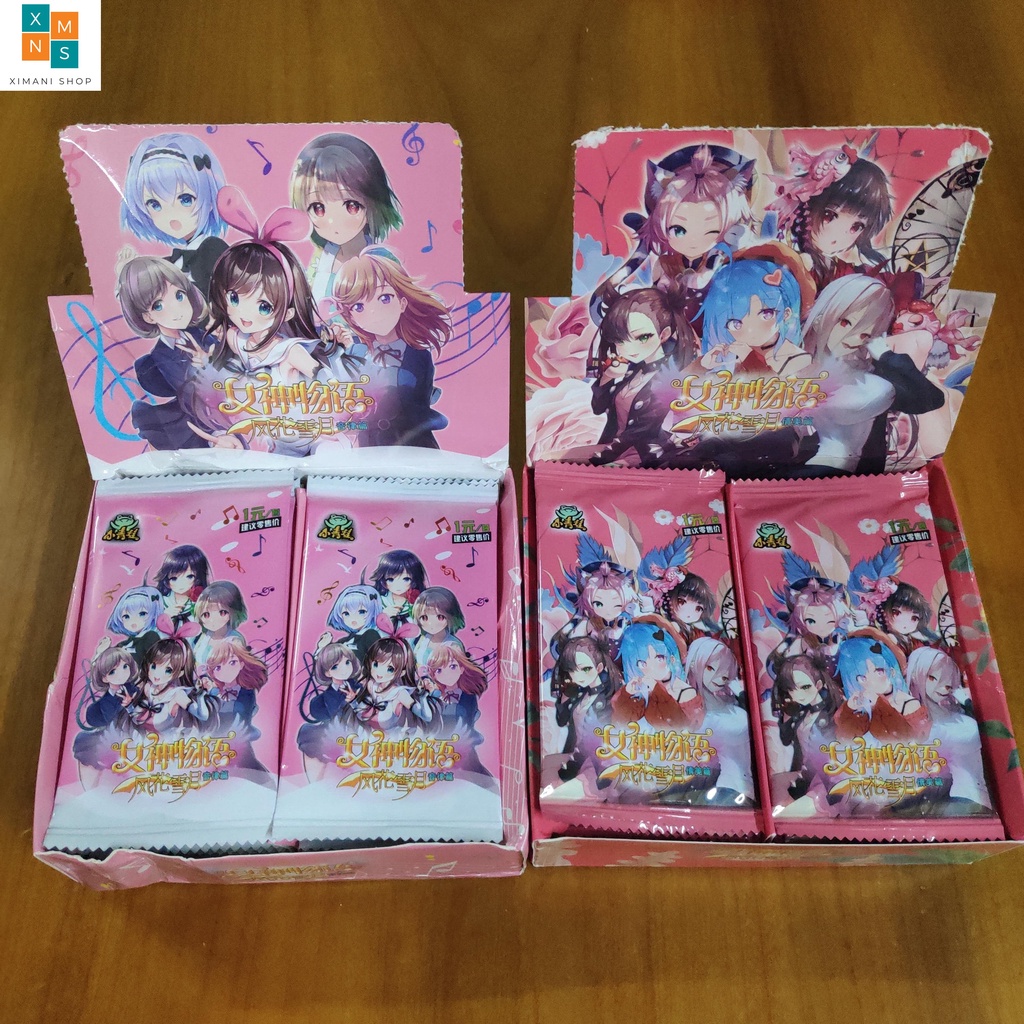 7 Mẫu Set 5 Ảnh Thẻ Nhân Phẩm Waifu Pack Card In Hình Nhân Vật Nữ Anime Girl Chibi