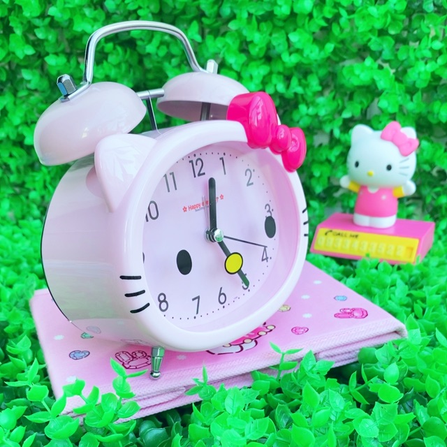 Đồng hồ báo thức có đèn Hello Kitty - Doremon