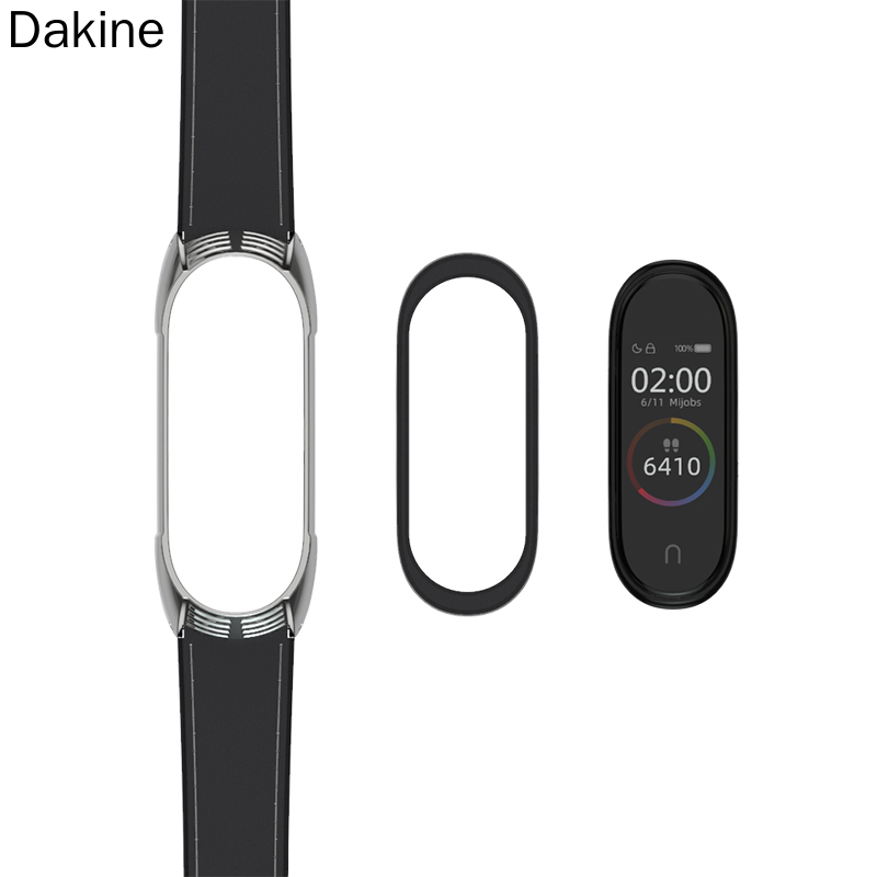 Dây Đeo Bằng Da Thật Cho Đồng Hồ Thông Minh Xiaomi Mi Band 5 Mi Band 6 4 3 5