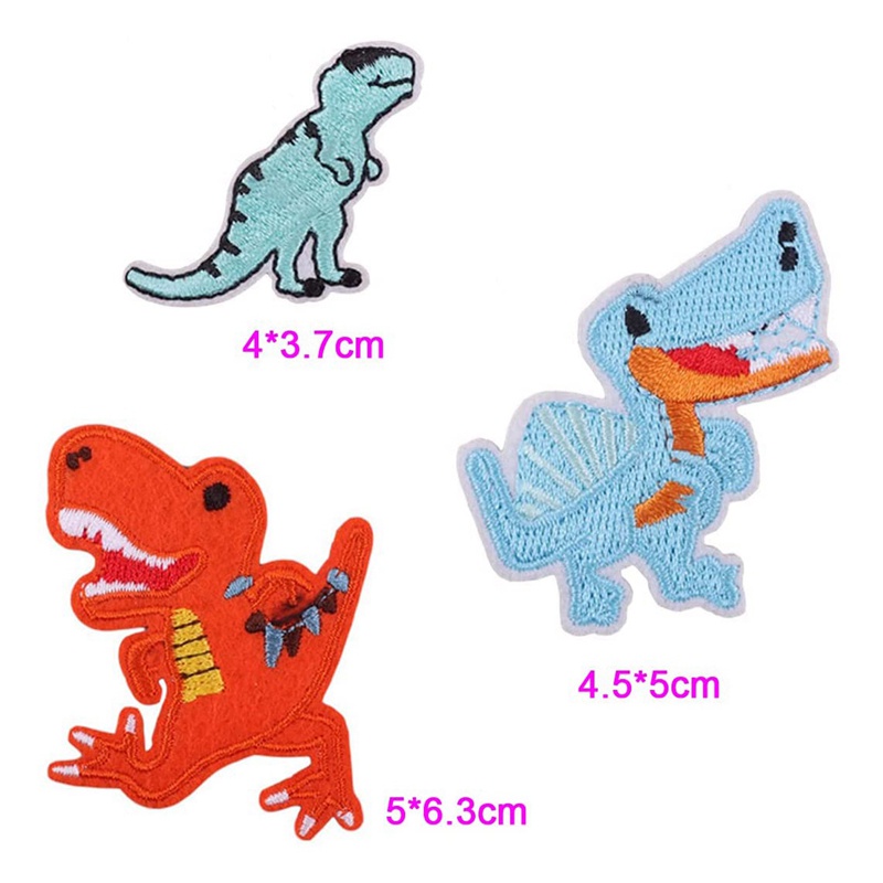 Bộ 17 Miếng Vá Ủi Quần Áo Hình Khủng Long