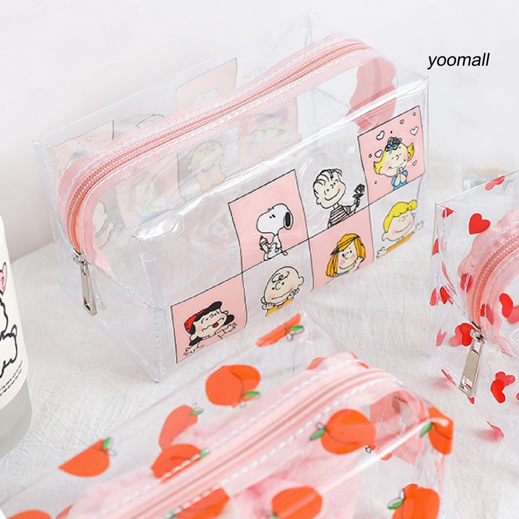 [Hàng mới về] Túi đựng mỹ phẩm du lịch cỡ lớn chống thấm nước in họa tiết hoạt hình