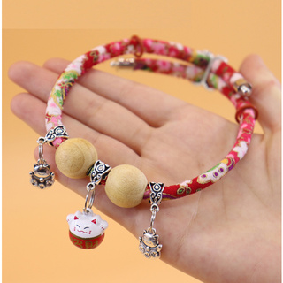 Vòng Cổ Mèo Thần Tài Có Chuông , Chó Nhỏ Nhiều Màu , Phụ kiện cho mèo - ShopPetAz