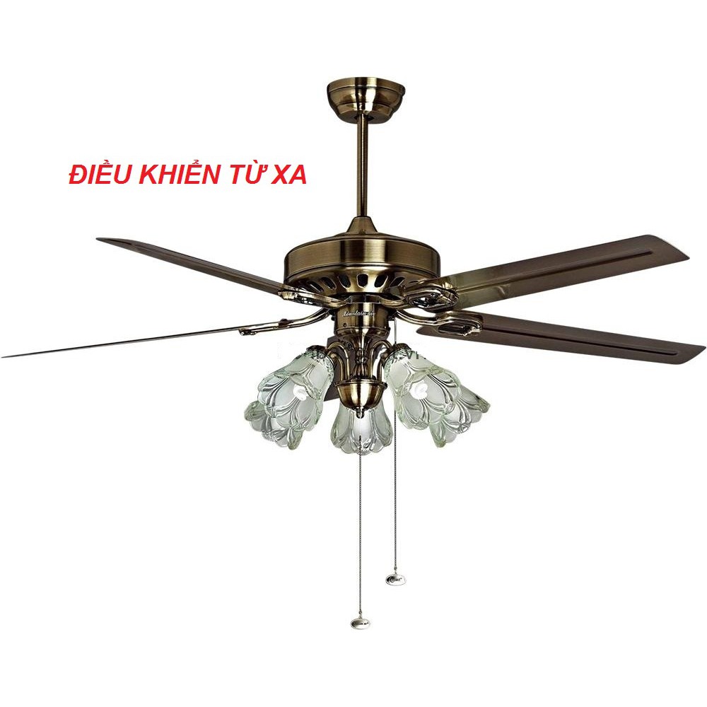 Quạt trần đèn 5 cánh điều khiển từ xa