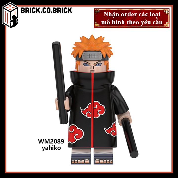WM6106 - NARUTO Obito, Sasuke, Nagato, Konan, Kakuzu, Madara, Deidara- Đồ chơi Lắp ráp Nhân vật