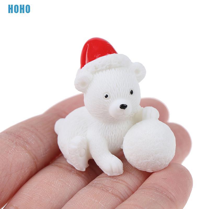 Mô Hình Ông Già Noel / Người Tuyết Bằng Nhựa Dùng Trang Trí Tiểu Cảnh