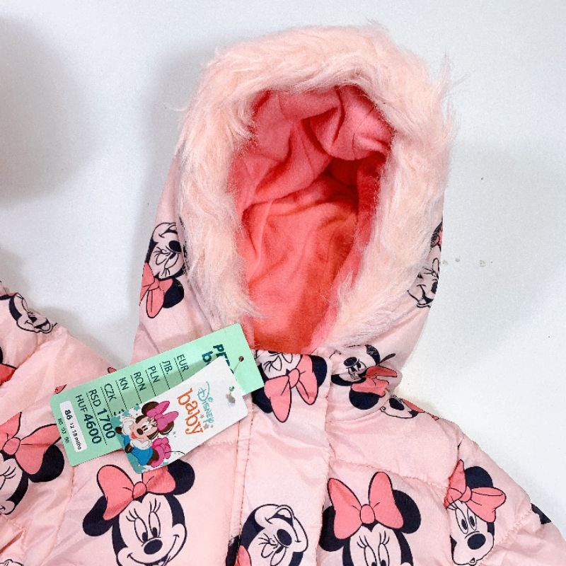 Áo khoác phao Minnie Disney dư xịn cho bé gái 9/12-36m