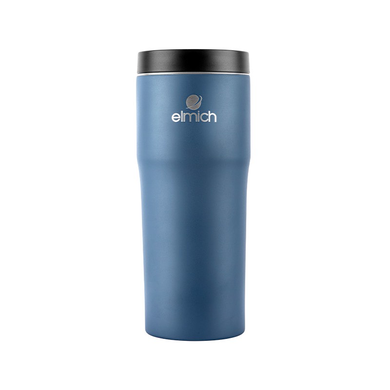Cốc giữ nhiệt inox Cao cấp Elmich chính hãng  giữ nhiệt lâu, dễ vệ sinh và bỏ đá, để đồ uóng trong xe hơi,balo 480ml