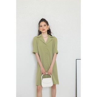 Goût de jun - đầm sơmi suông thắt dây - tyno dress