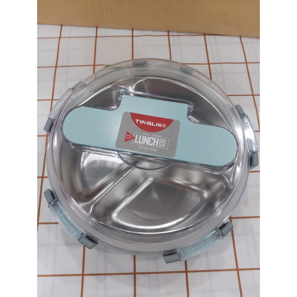 Hộp cơm văn phòng 3 ngăn bằng inox, giữ ấm thức ăn lâu, rất sang trọng và đẹp