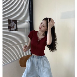 Áo dây nữ kiểu thắt nơ trước ngực