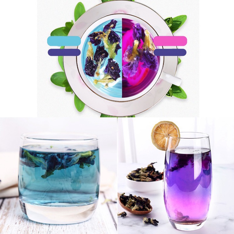 Hoa Đậu Biếc khô làm trà, rau câu ...hoàn toàn tự nhiên [50g]