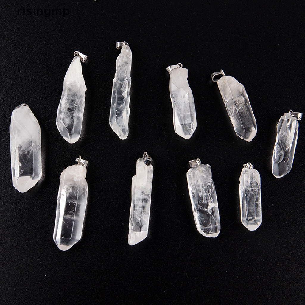 Mặt Dây Chuyền Bằng Đá Thạch Anh Tự Nhiên Trong Suốt DIY ♨Trên đó