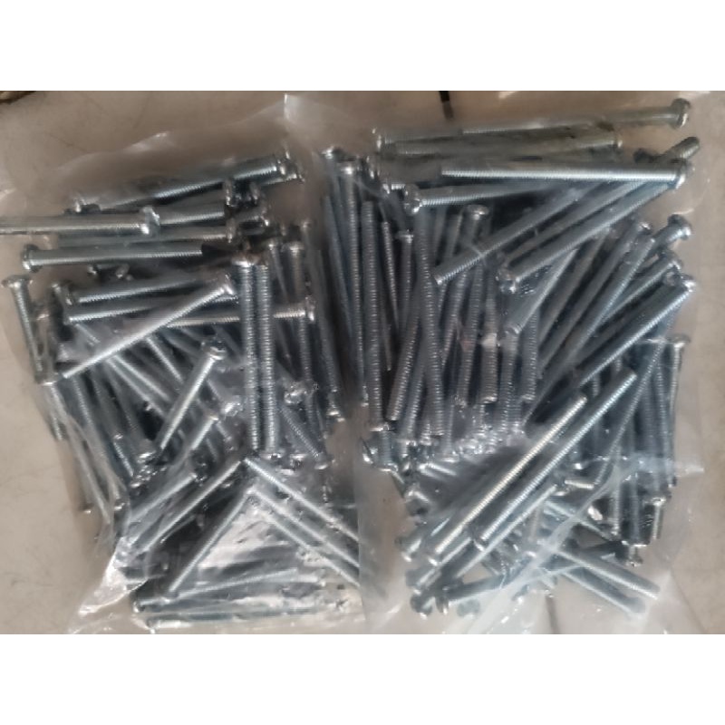 Combo 100 bulong+tán M5 đầu ốc bake dài đến 70mm