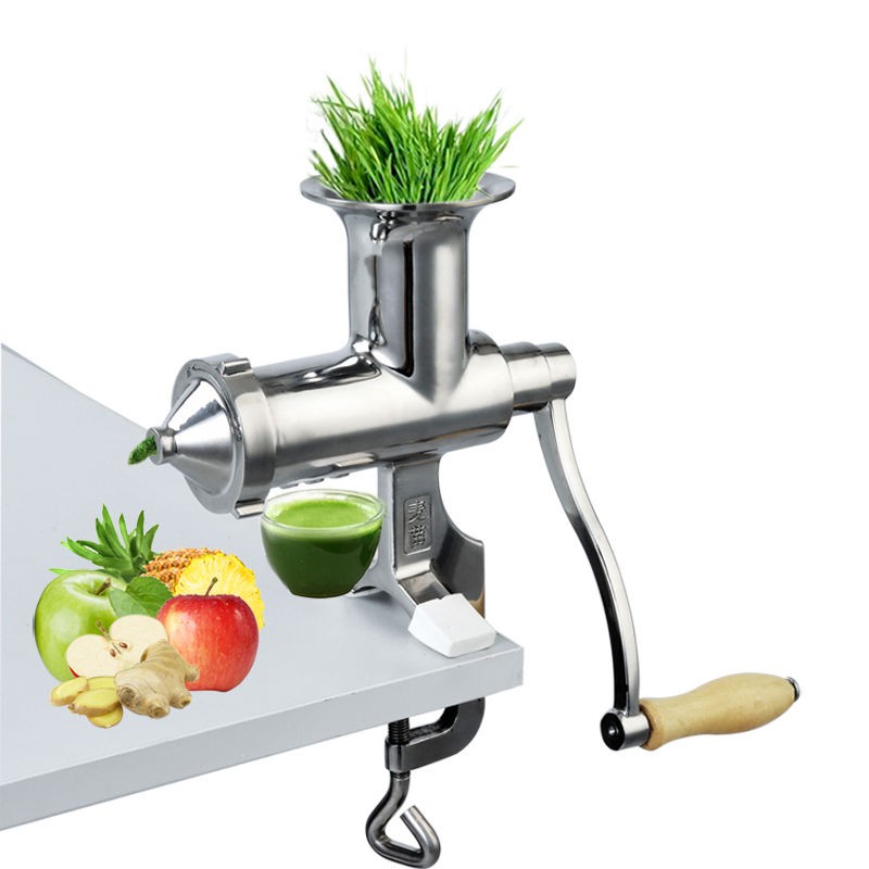 Máy ép cỏ lúa mì thủ công bằng thép không gỉ của thương hiệu Maimiao, nước và trái cây quay tay, gừng