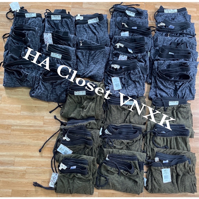 Quần Thun Jogger Bo Ống Xuất Dư