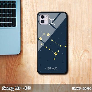 Ốp lưng kính 3D iPhone 11 cung hoàng đạo