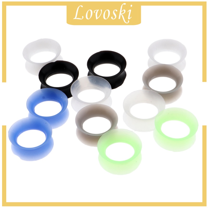 Set 12 Khuyên Nong Tai Bằng Silicone 8mm