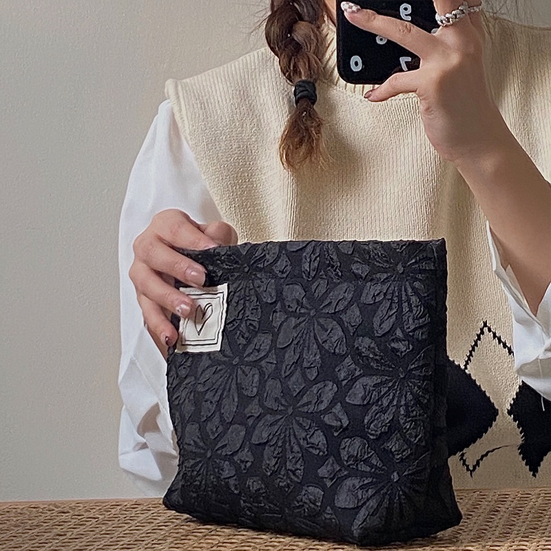 Túi đựng mỹ phẩm du lịch cỡ lớn thiết kế đơn giản dễ thương