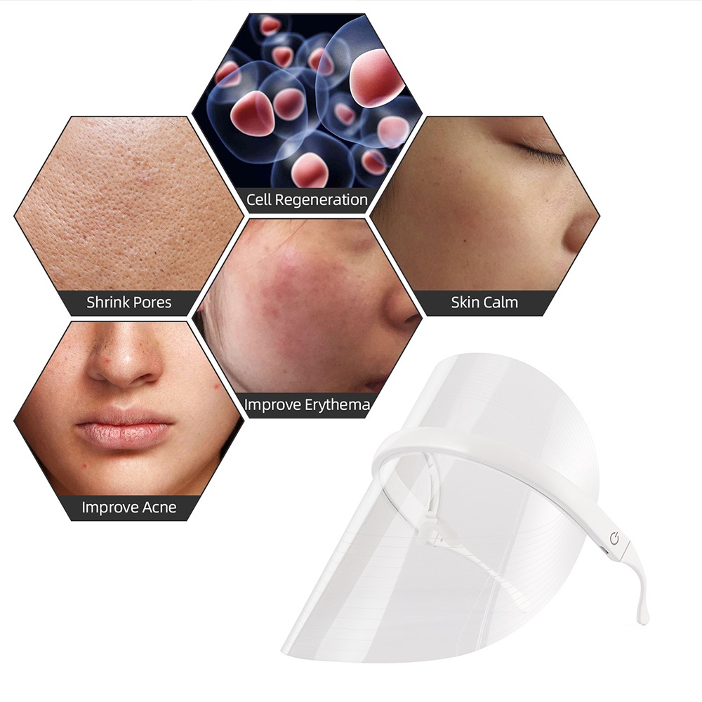 Foreverlily Mặt nạ led foreverlily 3/7 màu ánh sáng photon chống lão hóa chống nếp nhăn làm săn chắc da mặt