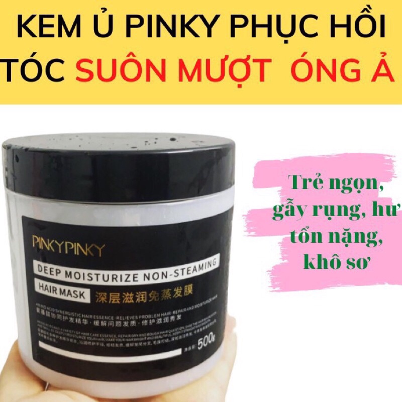 Kem ủ tóc Pinky Pinky siêu mượt tóc 500gr nội địa trung