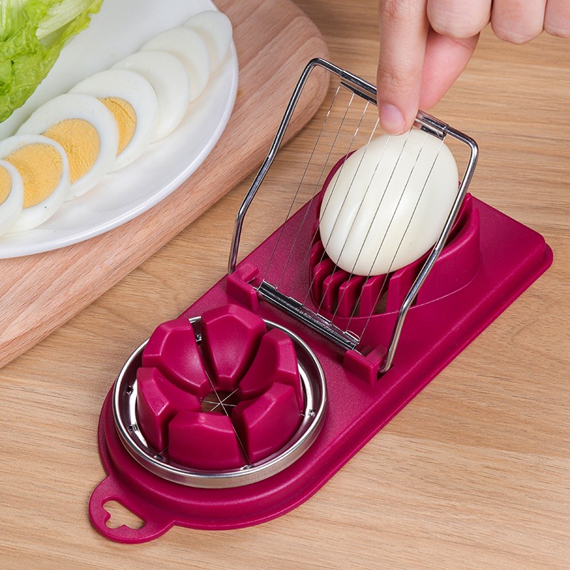 Dụng Cụ Cắt Trứng Đa Năng Bằng Thép Không Gỉ (Màu Sắc Ngẫu Nhiên)