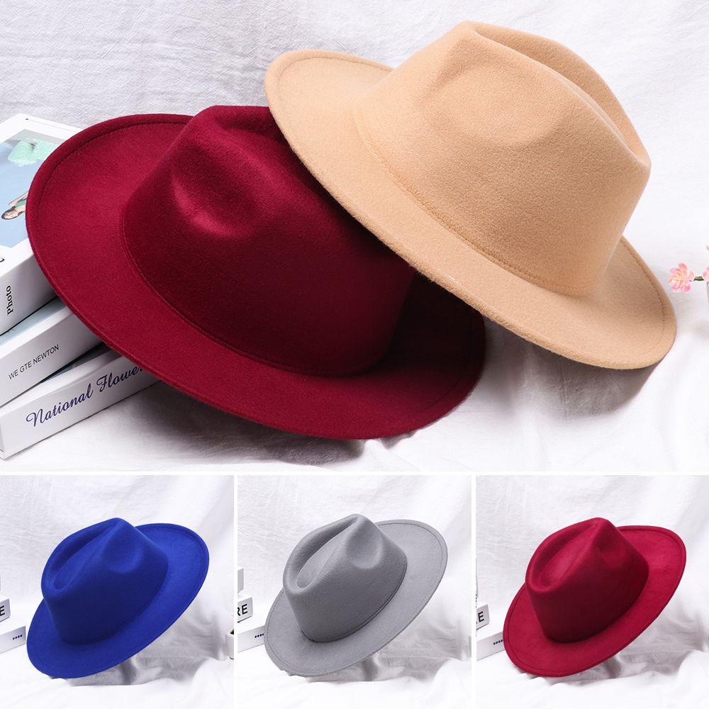 Mũ Fedora Vành Rộng Phong Cách Cao Bồi Cổ Điển Cho Nam Nữ Biểu Diễn Sân Khấu