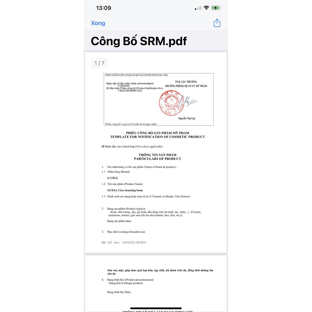 Sữa rửa mặt cao cấp ( GCELL) | BigBuy360 - bigbuy360.vn
