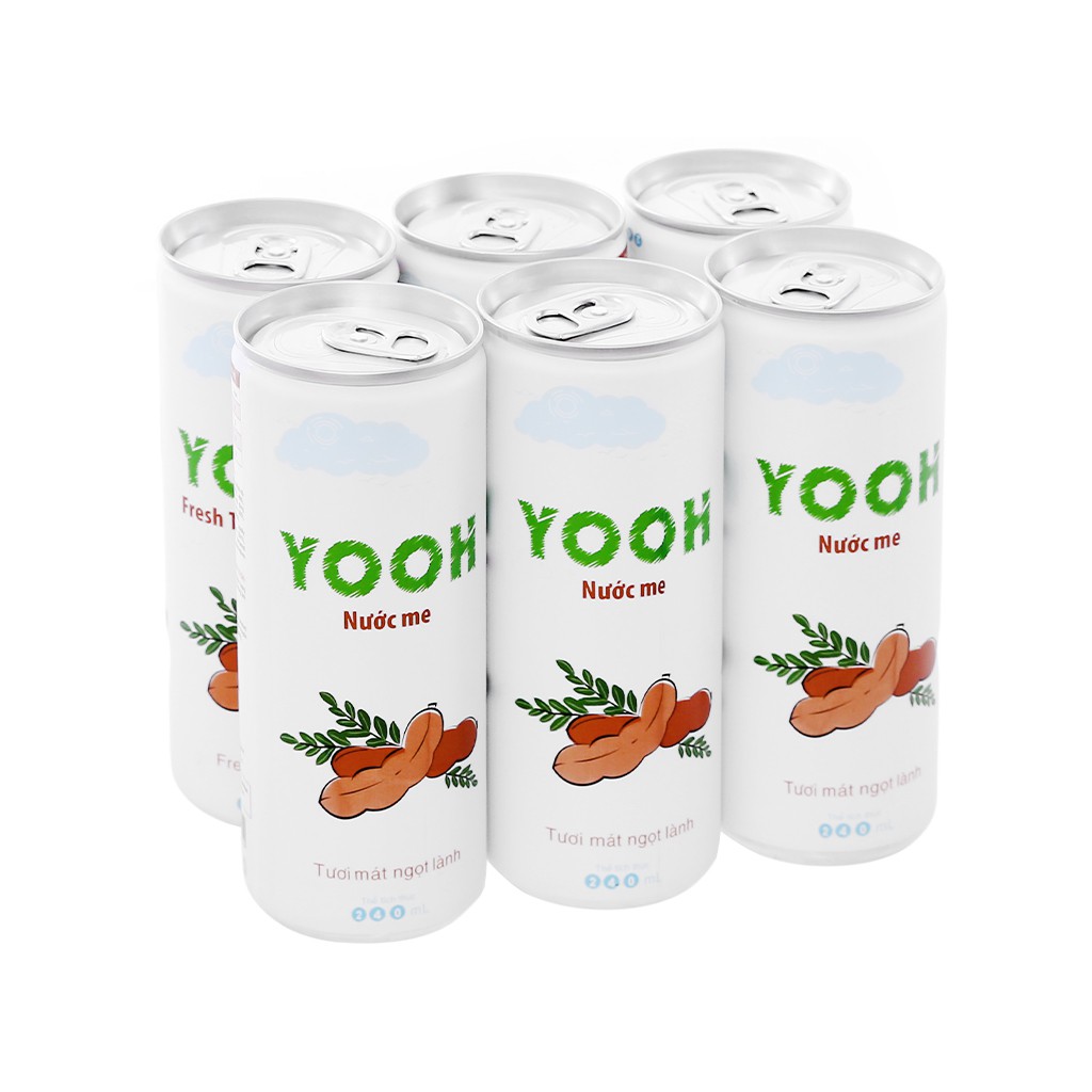 Nước ép Yooh me 240ml combo 6 lon