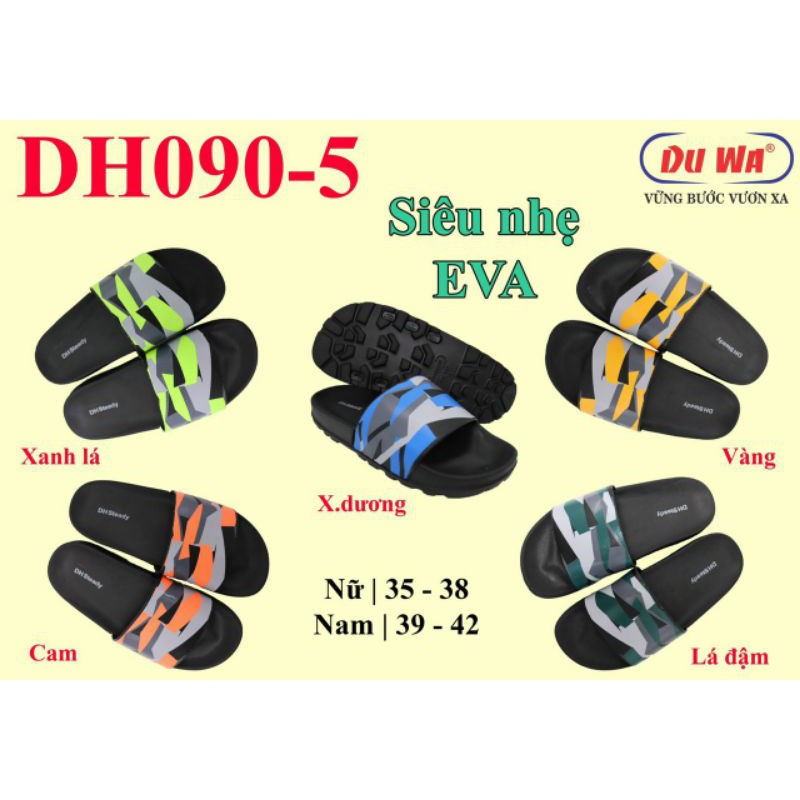 [Mã FASHIONT4MA2 giảm 10K đơn 50K] (Chính Hãng) Dép quai ngang Nam Nữ DuWa hoạ tiết xọc kẽ siêu hot siêu hot 2021QN006