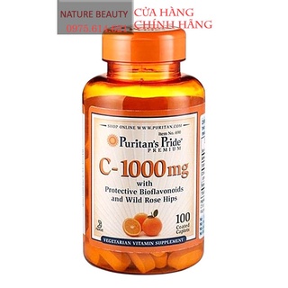 [ Date 2023 ] Viên uống bổ sung vitamin C của Puritan's Pride - Vitamin C 500mg 100 viên