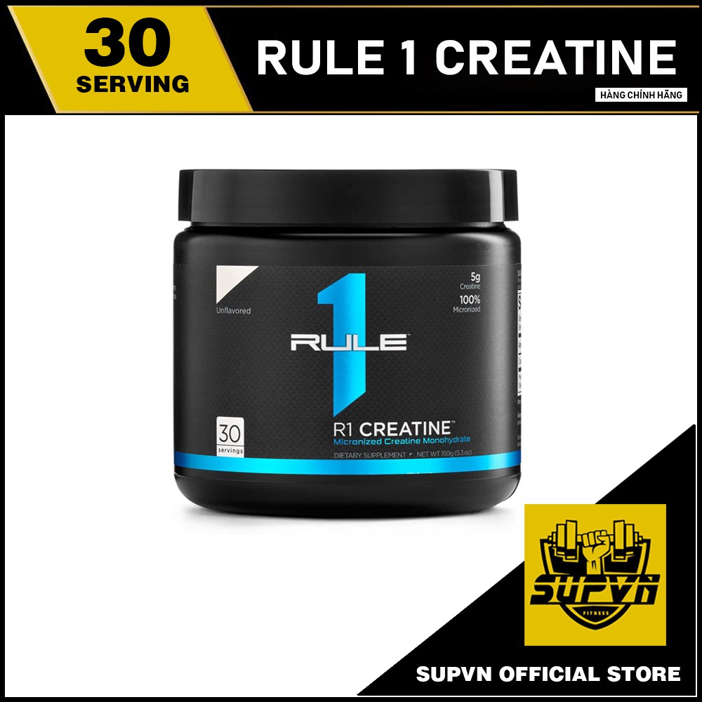 Rule 1 Creatine MonoHydrate 150Gram  - Thực phẩm hỗ trợ tăng cơ bắp và sức mạnh cơ bắp R1 Creatine Unflavor