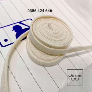 Dây giày màu ngà cổ cao + cổ thấp Rick Owens