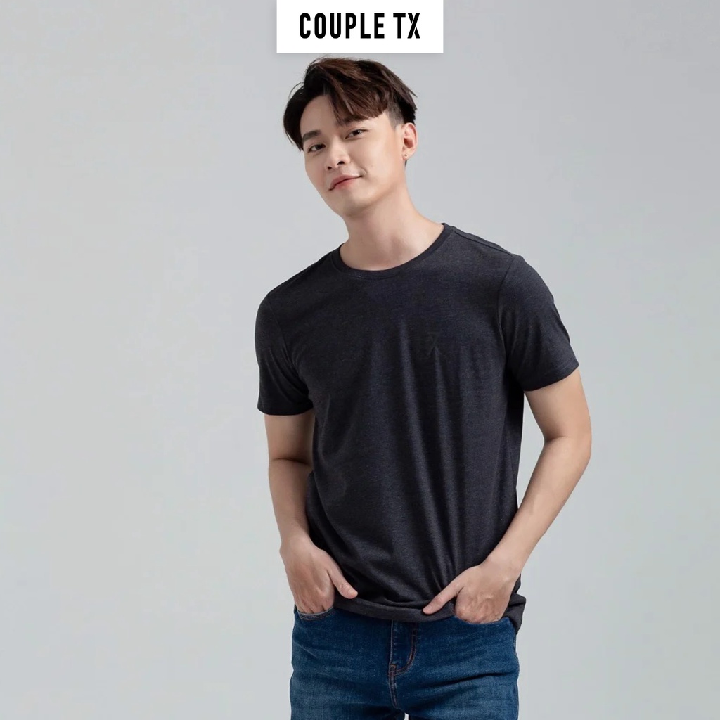 Áo Thun Nam Cổ Tròn Couple TX Basic In Logo X