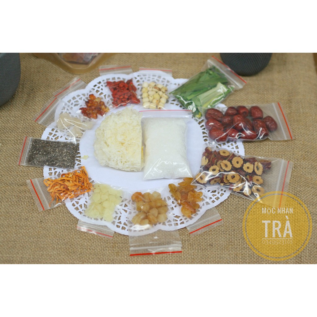 [tặng kèm quế hoa khi mua 3 set ] Set chè dưỡng nhan cao cấp 14 vị hòa chỉnh thơm ngon , giúp đẹp da , chống lão hóa