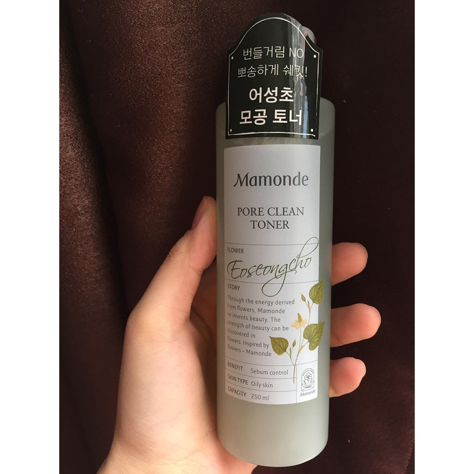 Nước hoa hồng Mamonde Pore Clean Toner 250ml