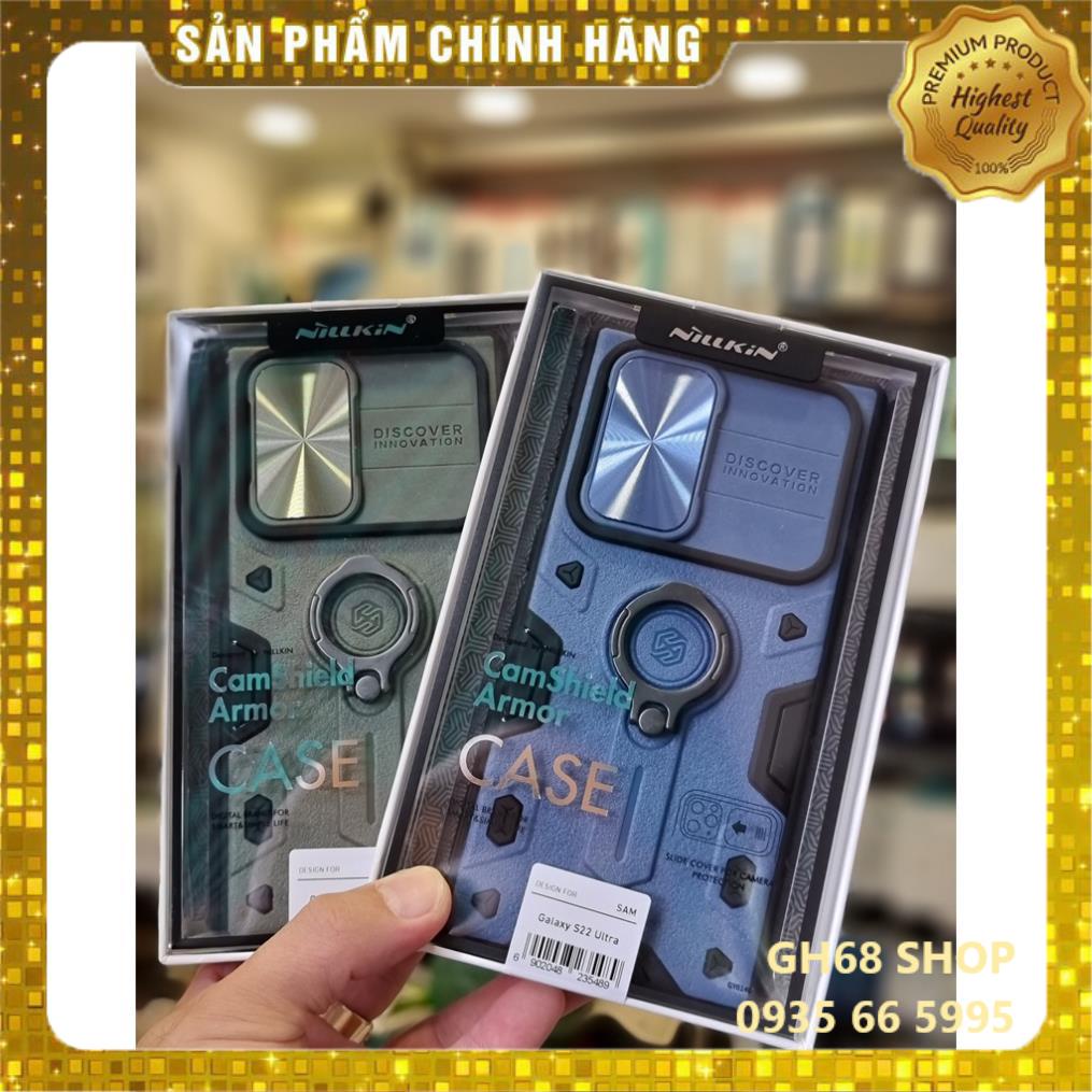 Ốp Lưng Nillkin Bảo Vệ Camera Gắn kèm Ring Samsung Galaxy S22 / S22 Plus / S22Ultra
