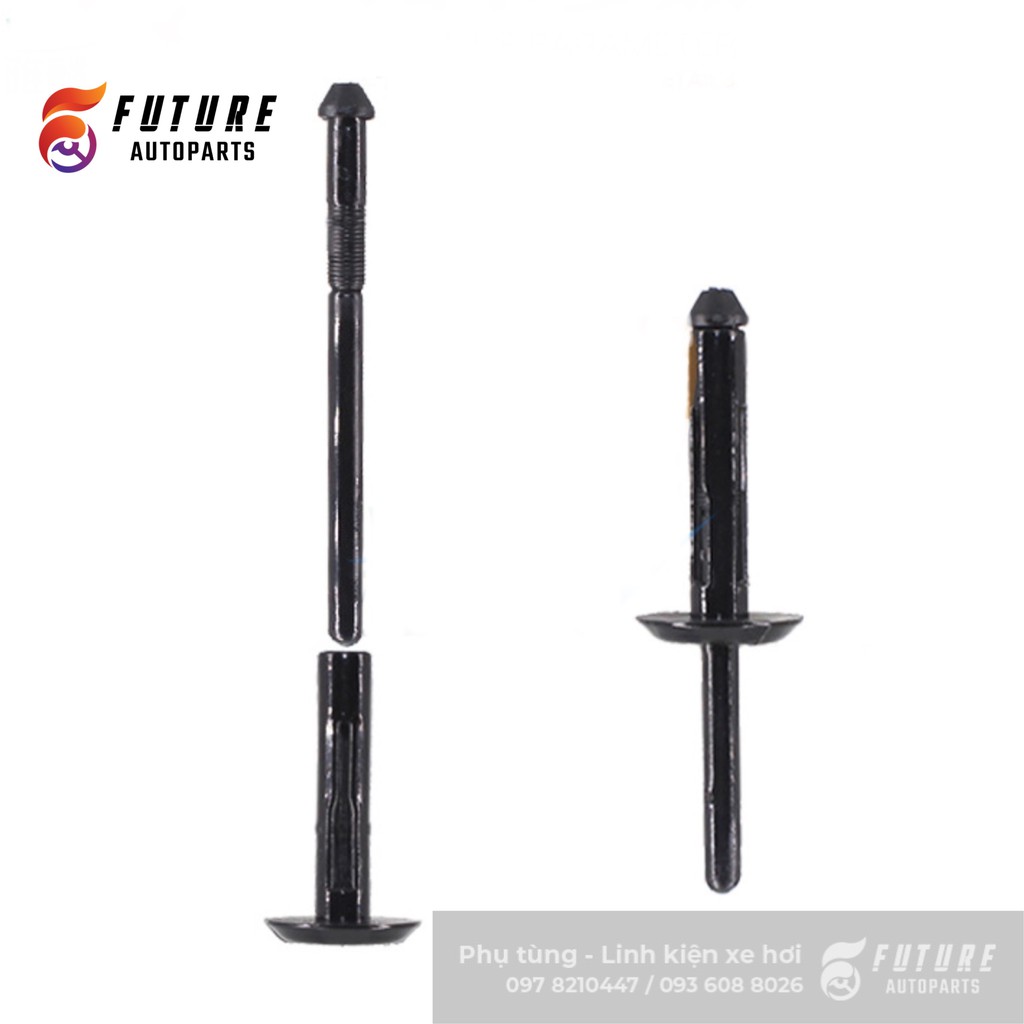 Đinh rút nhựa, chốt nở nhựa loại 6mm cố định tấm cản, lót chắn bùn - Future Autoparts
