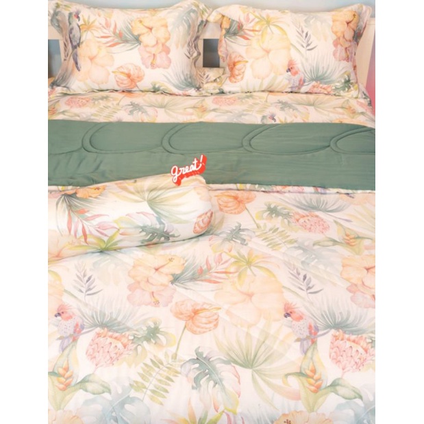 Vỏ Gối ôm lẻ Tencel 60s cao cấp Con vẹt
