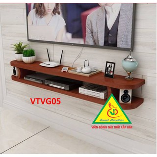 Kệ ti vi treo tường trang trí vtvg05 - nội thất lắp ráp viendong adv