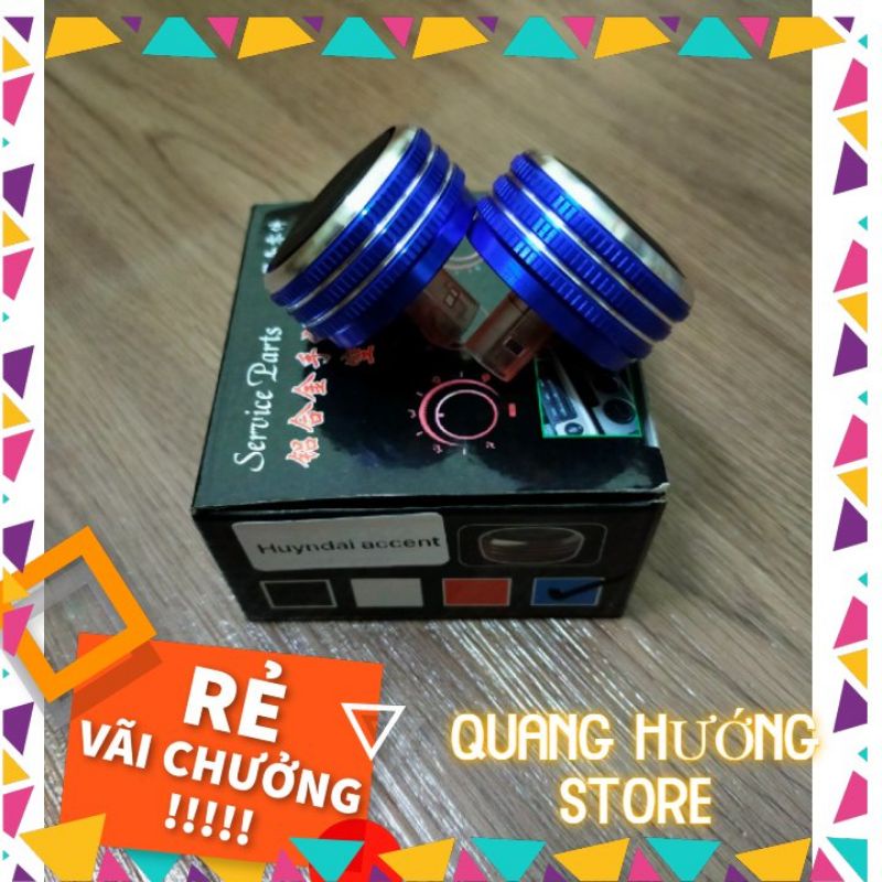 Núm điều hòa Huyndai accent 2018-2021 màu xanh