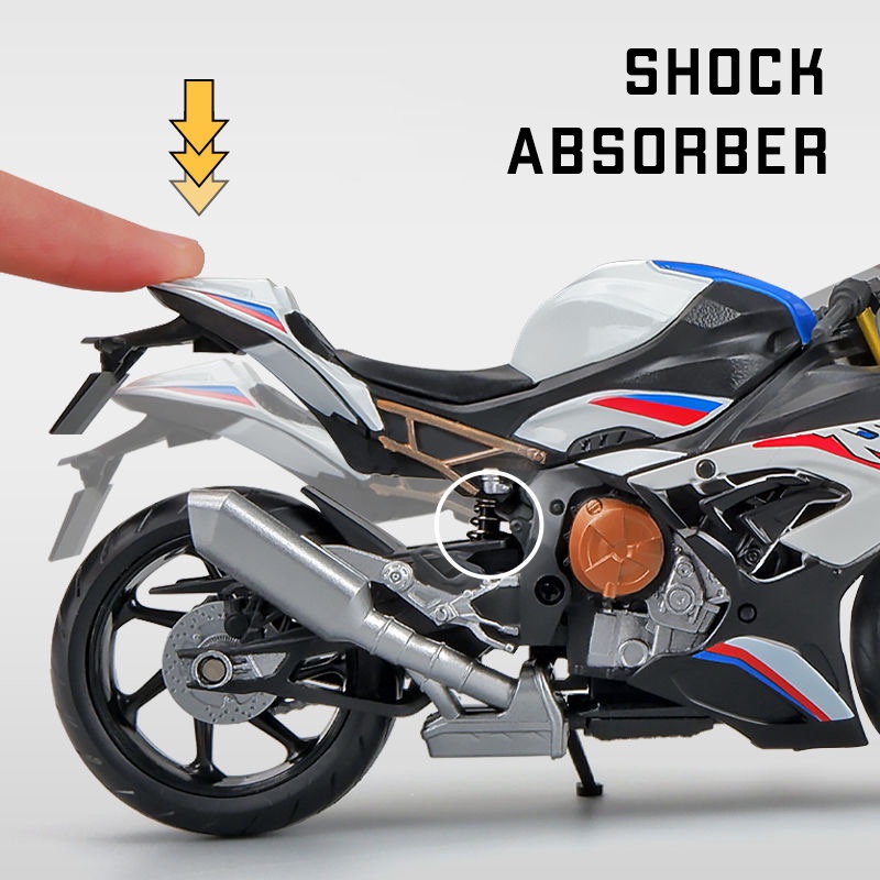 Mô Hình Xe Mô Tô BMW S1000RR Bằng Hợp Kim Tỉ Lệ 1: 12