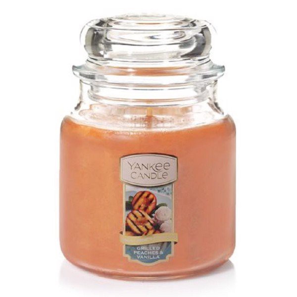 Hũ nến thơm Grilled Peaches and Vanilla Yankee Candle YAN0910 (Size M 411g)