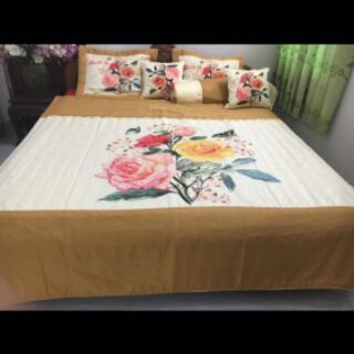 Bộ chăn ga 7 món satin cao cấp