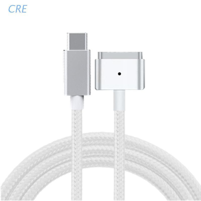 Dây Cáp Sạc Nylon 1.8m 65w Usb C Pd Type C Sang Magsafe 2 T-Tip Cho Macbook Air Pro After 2012 Year 45w 60w