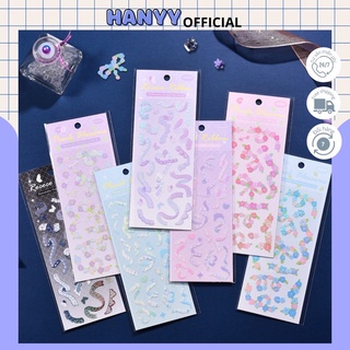 Sticker dải ruy băng, dải nơ trang trí sổ, trang trí ảnh thần tượng