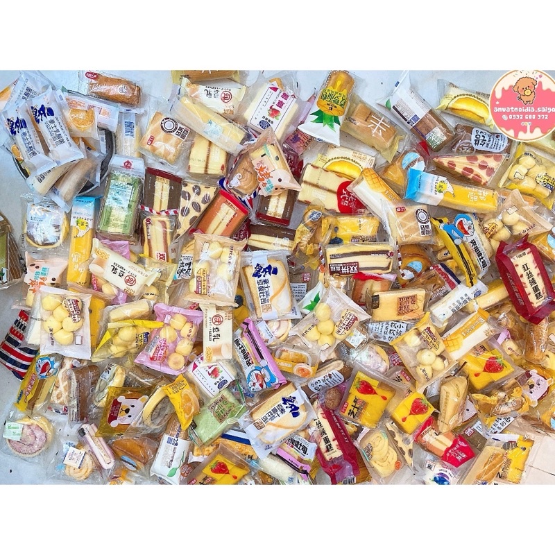 BÁNH BÔNG LAN ĐÀI LOAN MIX ĐỦ LOẠI 1kg loại 1