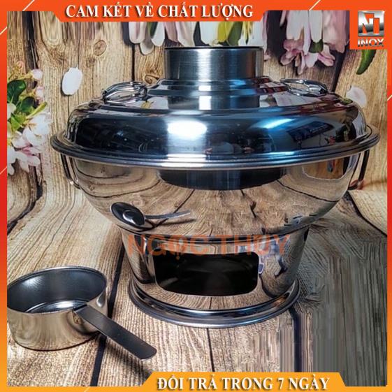 Nồi lẩu cù lao-Lẩu than inox cao cấp
