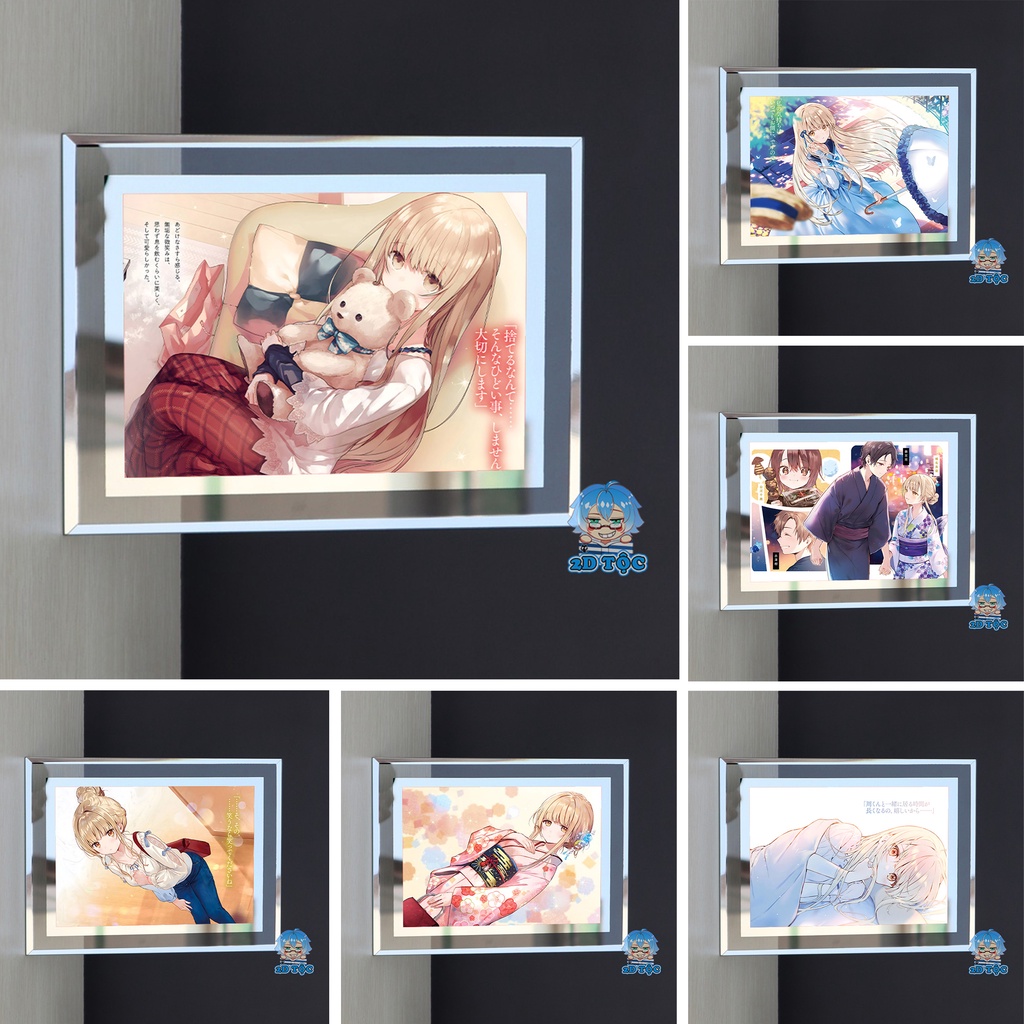 Khung Kính A5 Thiên sứ nhà bên  - Khung ảnh - Tranh Poster để bàn by 2D Tộc Shop - Otonari no Tenshi-sama